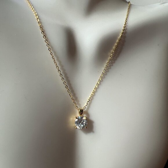 1 Carat Moissanite Necklace - Picture 5 of 12
